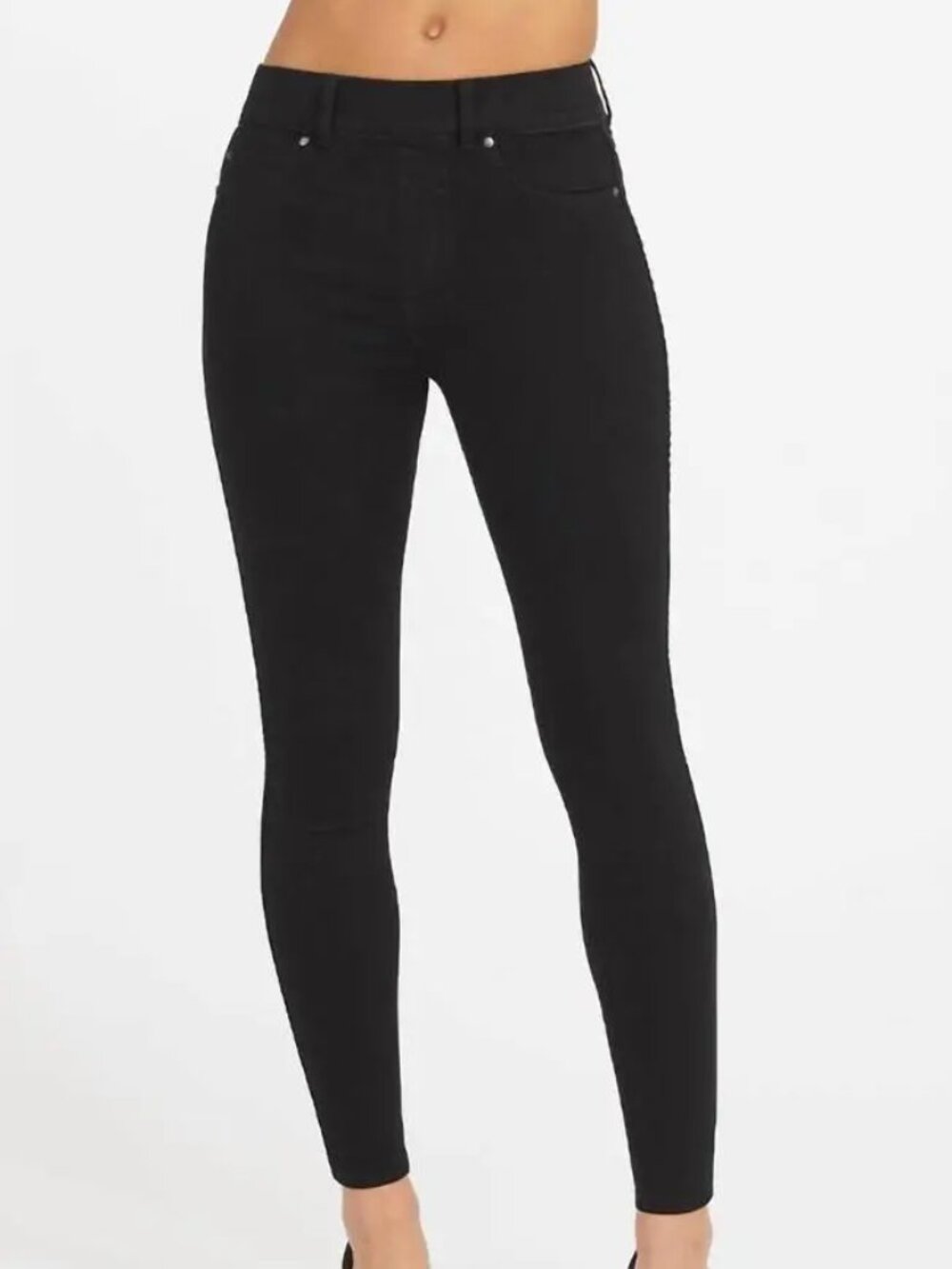 Spanx Ankle Skinny Jeans, Clean Black